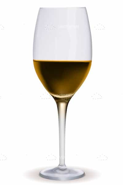 Half Full Wine Glass